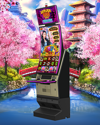 Samurai 888 Spin Sakura and Kenji Video Slots PeakCurve49 Cabinet Image