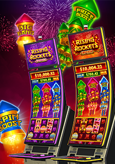 Rising Rockets Emperor and Empress Video Slots Graphic