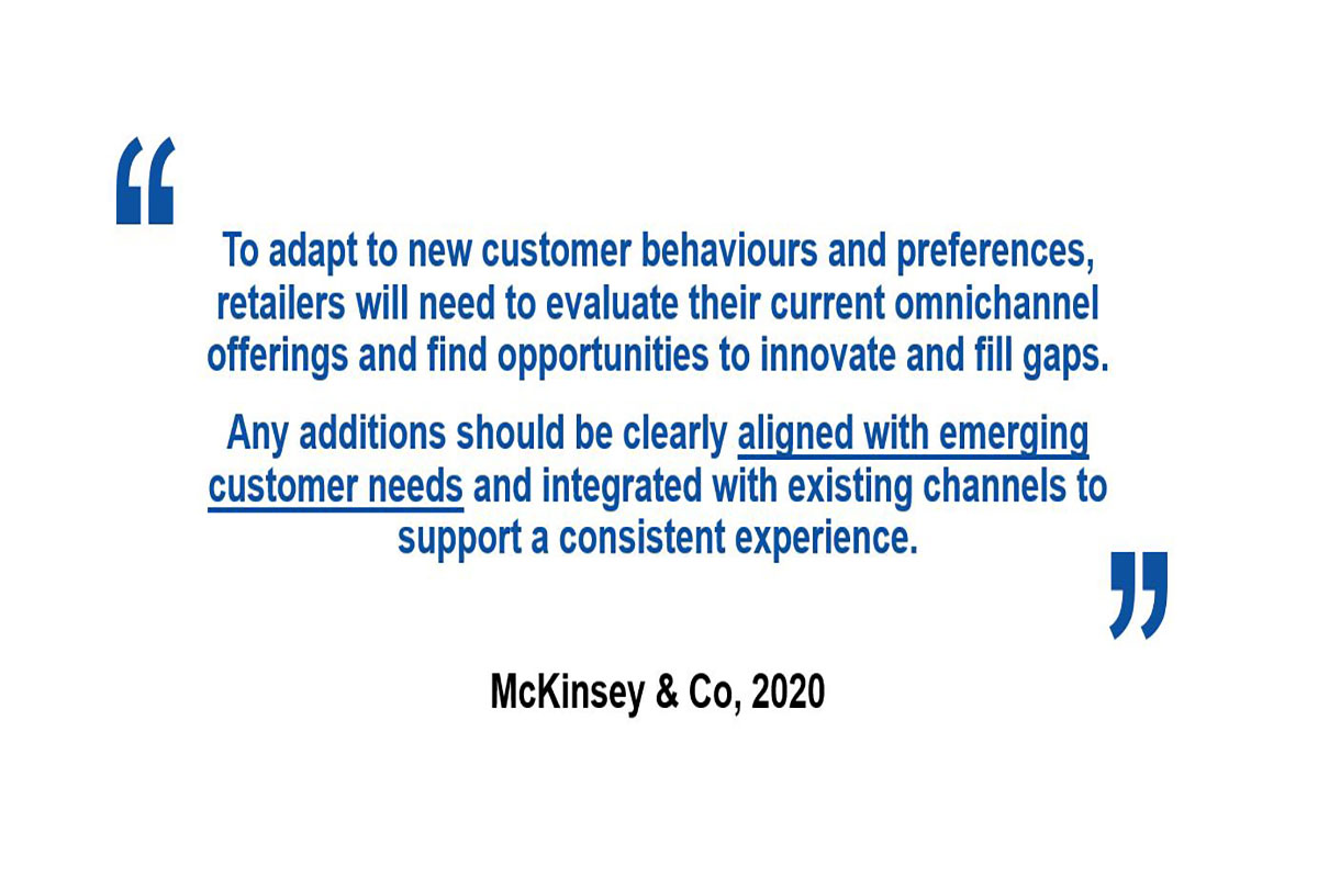 A quote by McKinsey and Co from 2020