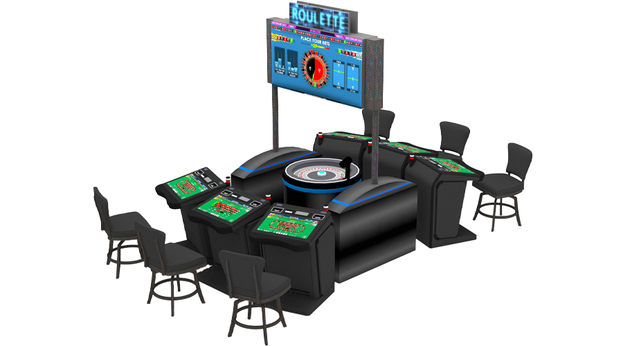 IGT's Mesa4k featuring digital roulette electronic table games. 